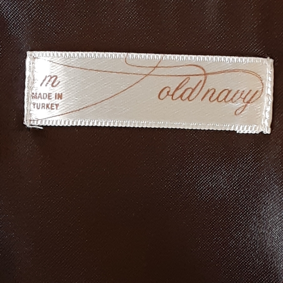 Snnie Hall Script Label Old Navy Rayon Blend Lace Trim 4 Button Vest - Picture 2 of 12